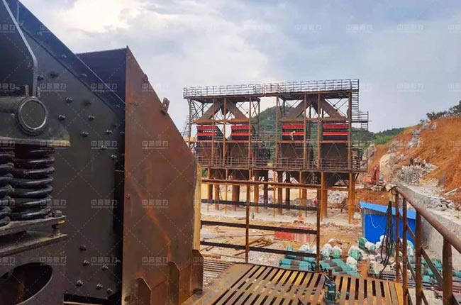 江西省順建材年產(chǎn)500萬(wàn)噸環(huán)保砂石骨料生產(chǎn)線前期建設(shè)現(xiàn)場(chǎng)實(shí)拍