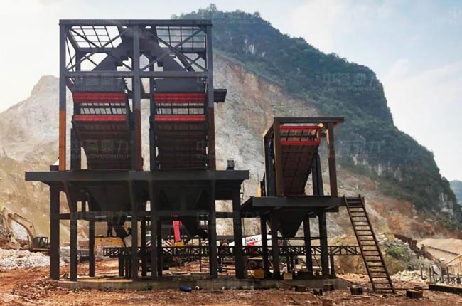 廣西龍文采石場時產(chǎn)1000噸制砂生產(chǎn)線現(xiàn)場實拍