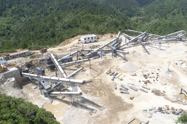 貴州萬隆建材日產(chǎn)5000方石料生產(chǎn)線