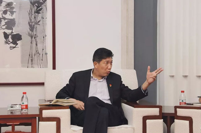 衛(wèi)輝市委書記梁常運等導(dǎo)考察調(diào)研中譽鼎力智能礦山管理系統(tǒng)應(yīng)用情況