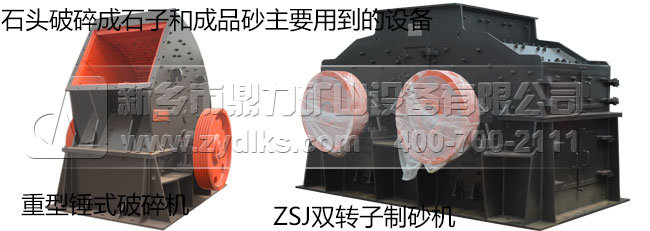 打成品砂和石子需要用到的設(shè)備