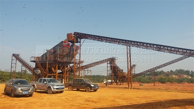 制砂生產(chǎn)現(xiàn)場