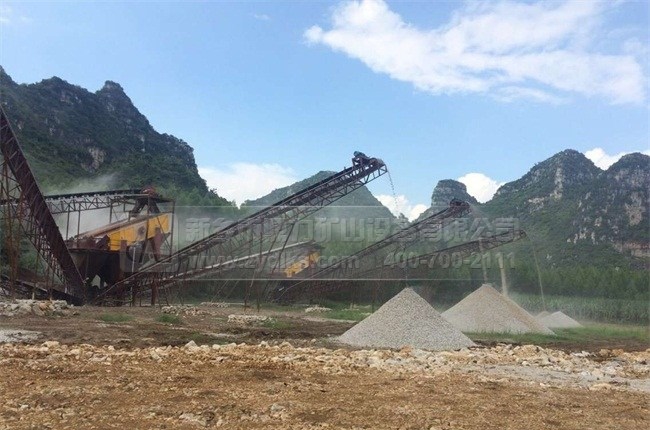 機制砂生產(chǎn)現(xiàn)場