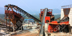 河南許昌時(shí)產(chǎn)600噸破碎生產(chǎn)線生產(chǎn)現(xiàn)場
