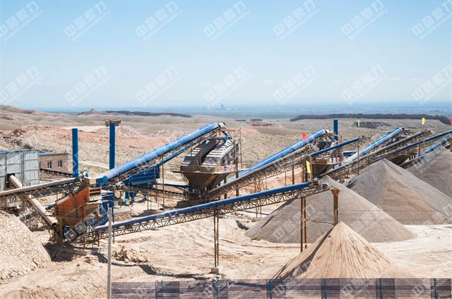 建好的石料廠現(xiàn)場