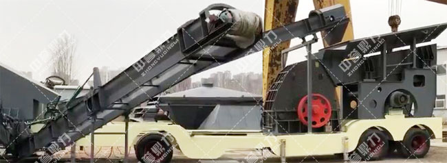 建筑垃圾移動破碎站