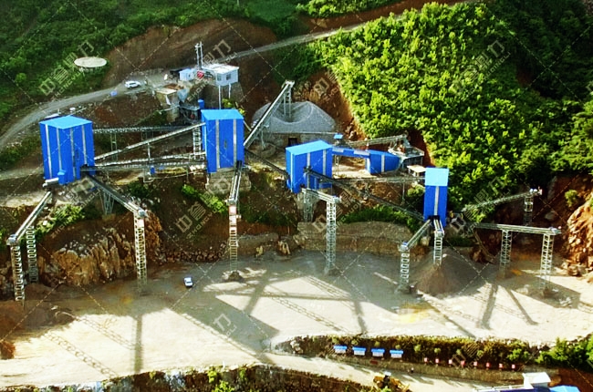 碎石生產(chǎn)線生產(chǎn)現(xiàn)場