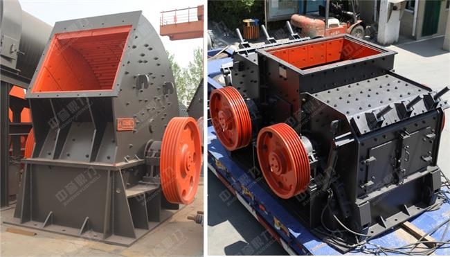 破碎機(左)和碎砂機(右)