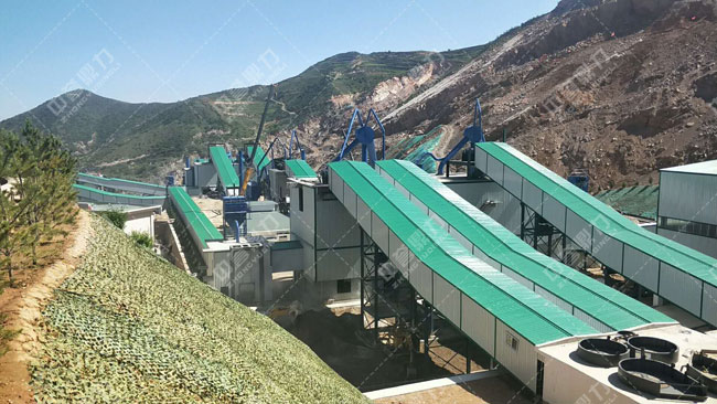 環(huán)保砂石生產(chǎn)線現(xiàn)場