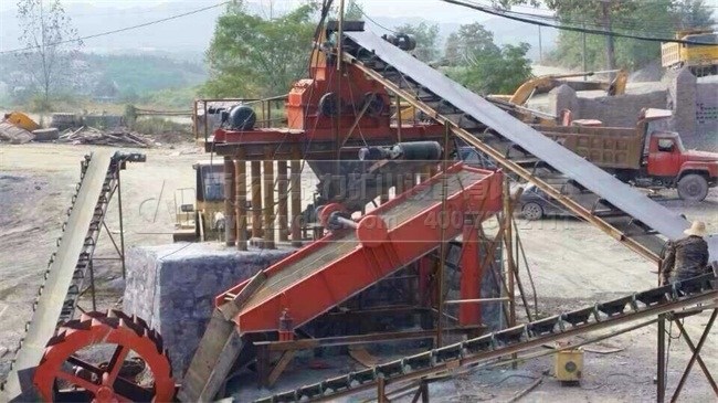 洗砂機使用現(xiàn)場