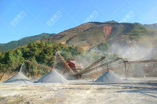 碎石廠加工現(xiàn)場(chǎng)