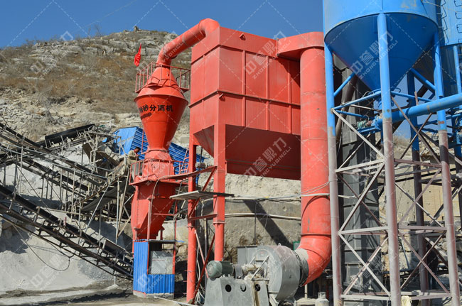 輝綠巖碎石生產(chǎn)線除塵設計