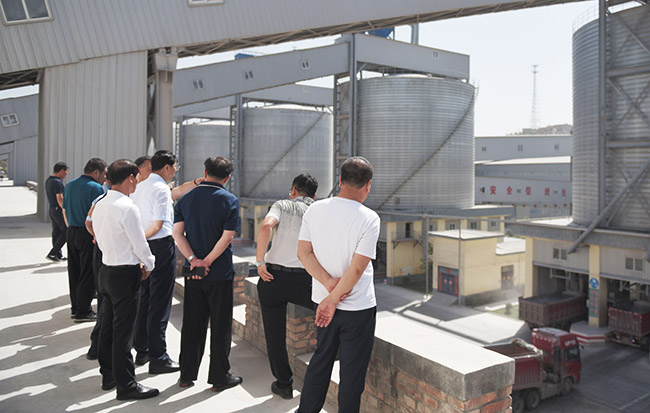 參觀資源有限公司時(shí)產(chǎn)3000噸骨料生產(chǎn)線