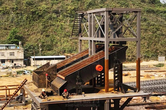 中譽(yù)鼎力1815重錘破碎機(jī)助力廣西龍文采石廠砂石骨料生產(chǎn)線建設(shè)